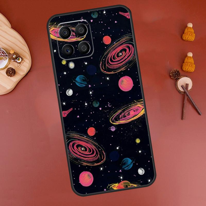 Космический Планета Звезды Луна Чехол Для Samsung Galaxy M52 M32 M22 M12 M13 M23 M33 M53 M14 M34 M54 M20 M30s M31s M51 Обложка