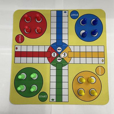 Пластиковые летающие шахматы Ludo с ковриком для мыши шахматная доска 24 см набор около 110 г