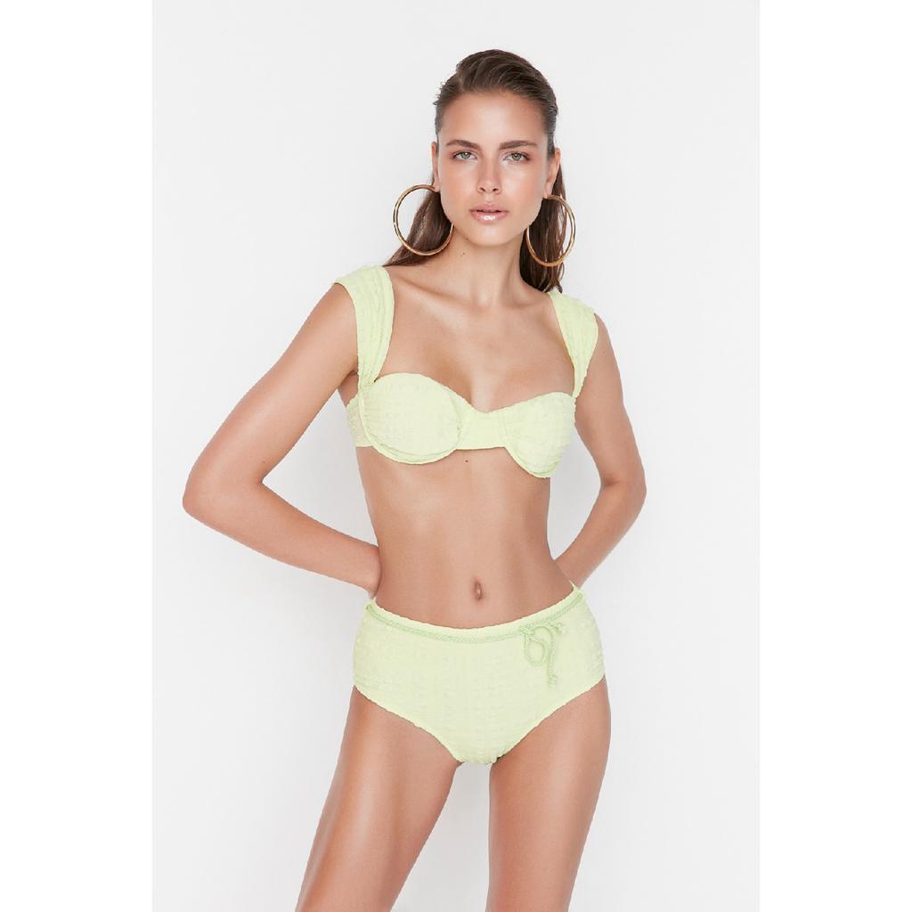 Плавки бикини с высокой талией и поясом цвета бежевого цвета Tbess21ba0167