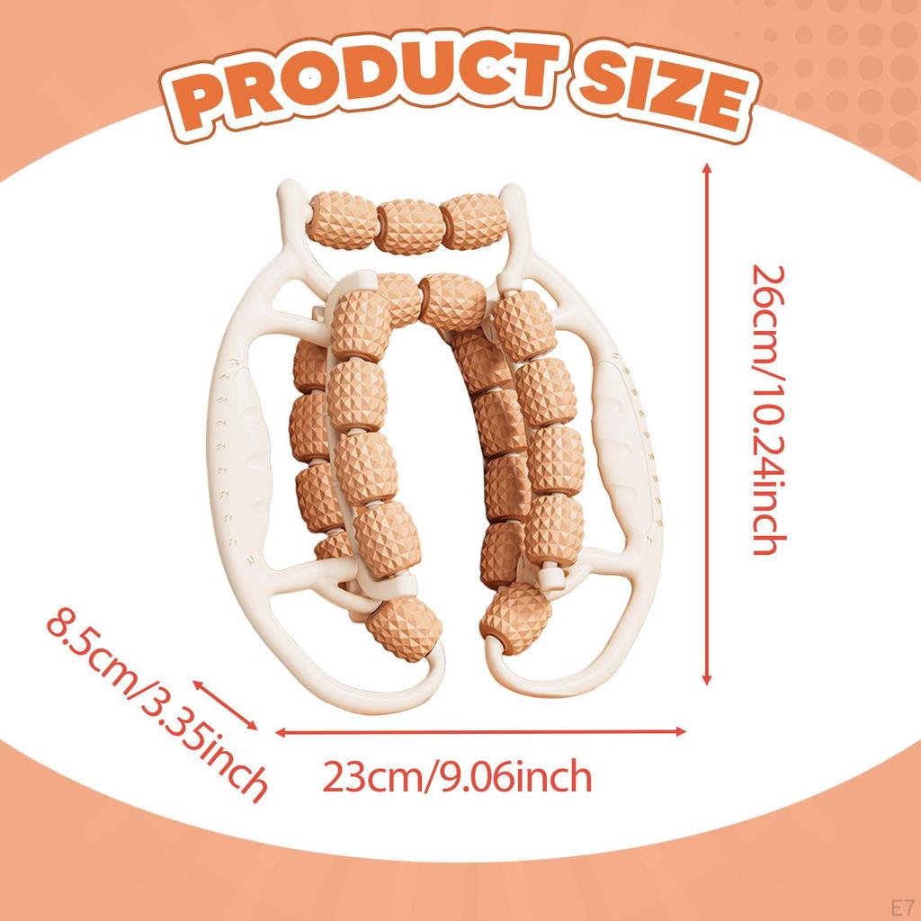 Massage Roller 23 Wheels Circular Leg Clamp Muscle Relaxer for Elbow Thighs Legs
