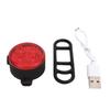 Bicycle Rear Light USB Rechargeable Waterproof Bike Taillight Safety Warning Light 350mAh Red for
