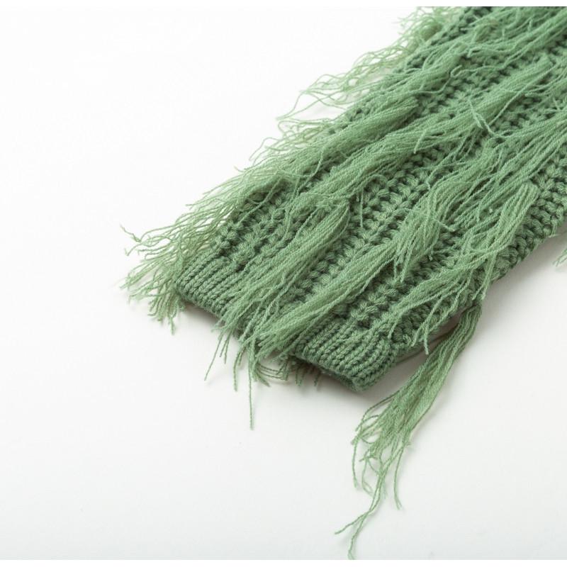 Осенний свитер свободного кроя с длинными рукавами и кисточками - Европейский и американский стиль для женщин