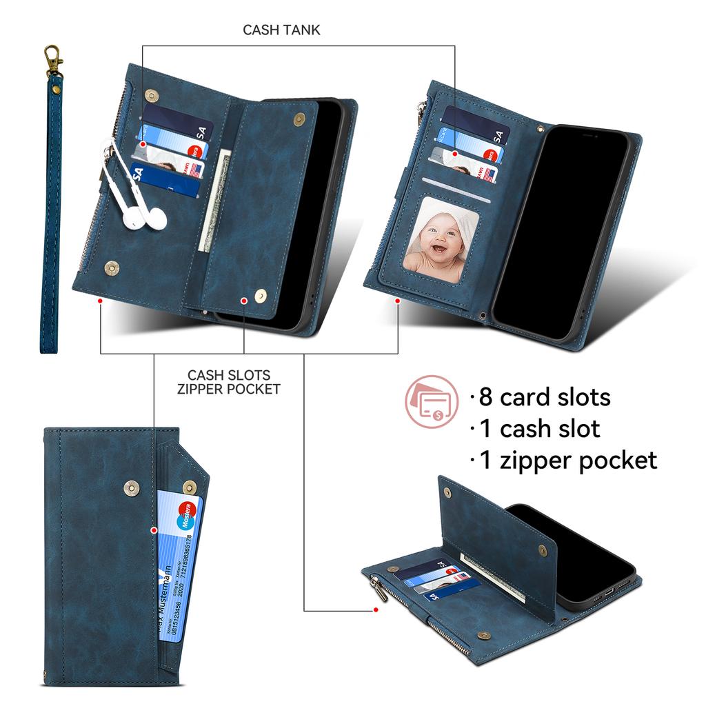 ESEBLE Star Series For Xiaomi 15 Ultra Case Zipper Wallet Leather Stand Phone Cover