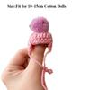 Candy Color Cotton Doll Knitted Hat Fashion DIY Knitted Skirt for 10~15cm Cotton Dolls