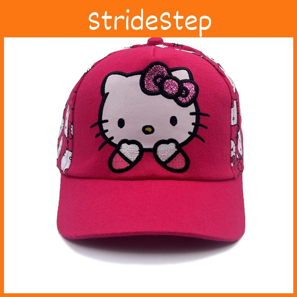 Kt Cat Cartoon Baseball Cap With Breathable Cotton And Windproof Features