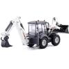 1/50 Alloy Diecast Excavator Inertia 4 Wheel Shovel Loader 2-way Forklift Bulldozer Backhoe Loader Truck Model Toys Collections
