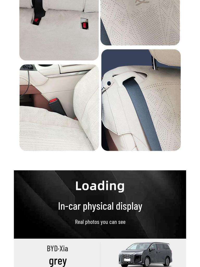 BYD Xia Zuo Cushion Seat Cover: Breathable, Ventilated Suede Mat for All-Season Use in Business Vehicles
