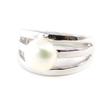 Серебряное кольцо 'Perla' белое