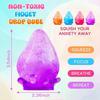Dream Water Drop Maltose Squishy Toy, Glitter Stretchy Fidget Toy, Stress Relief Sensory Toy for Kids and Adults, 4 Colors
