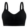 Plus Size Wireless Front-Closure Maternity Nursing Bra with Adjustable Anti-Leakage Support