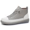 New Women Genuine Leather Sneakers Spring High-top Casual Shoes Autumn First Layer Cowhide Ladies High Top Vulcanized Shoes