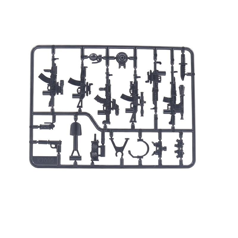 Военное оружие, набор пистолетов, мини-фигурки, аксессуары, модель солдата, MOC SWAT, городской армейский блок, полицейские строительные кирпичи, игрушки