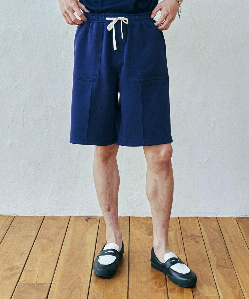 KND Front Seam Fatigue Shorts Navy