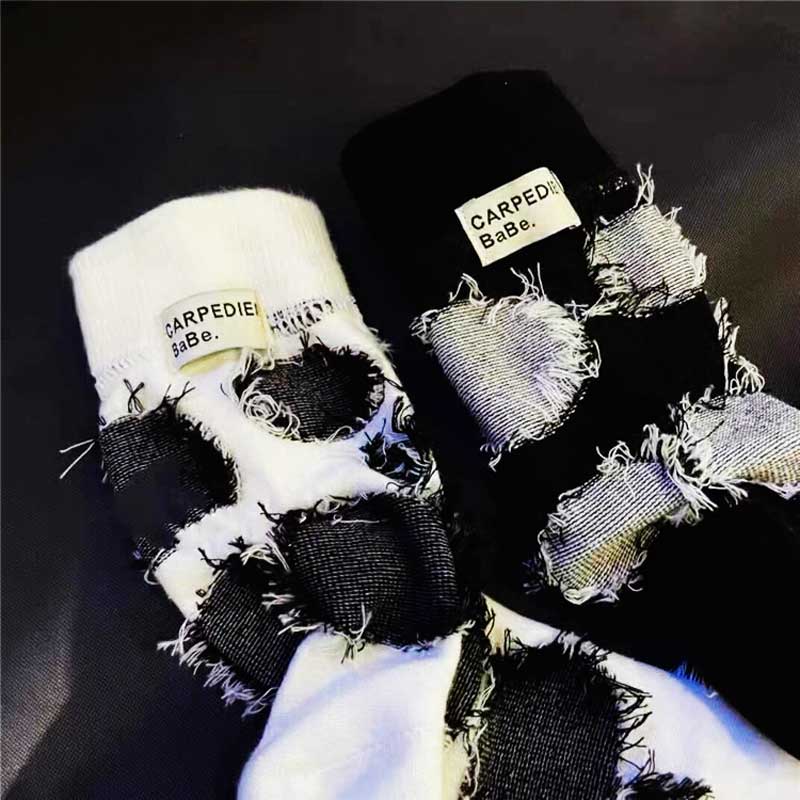 Женские белые носки Harajuku Kawaii Y2k, забавные носки, милые носки в стиле хип-хоп, мужские хлопковые носки, новинки в консервативном стиле