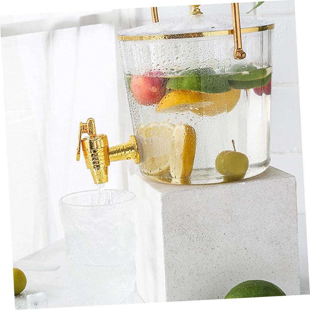 Диспенсер для напитков Ciieeo с краном, портативный контейнер для напитков для вечеринок, диспенсер для сока с крышкой для дома и мероприятий на открытом воздухе, простой в использовании и