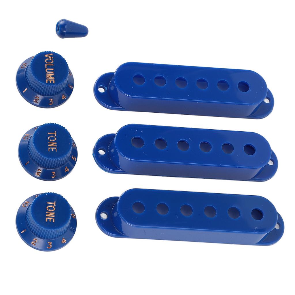 3 шт. Крышка звукоснимателя с одной катушкой из АБС-пластика, крышка звукоснимателя SSS с ручками тона и громкости и наконечником переключателя для электрогитары