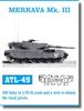 Friul Model Metal Movable Track Series Merkava Пластиковые детали для модели 1/35 Mk.3 ATL-049