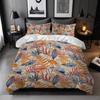 Three-Piece Plant Flower Quilt Set 3D Digital Printing Bedding Kit