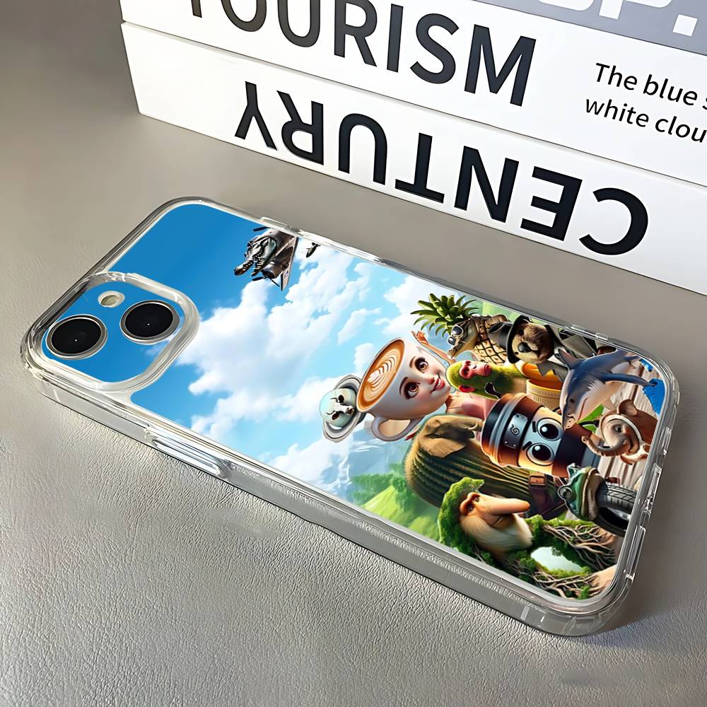 Tung Sahur Tralalero Tralala Чехол для телефона для iPhone 17,16,15,14,13,12,11 Pro,Max,Plus,X,XS,XR,SE4,E Mini Прозрачный мягкий чехол