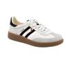 Leather Retro German Training Shoes Women's 2025 Spring New Versatile Color Matching Forrest Gump Shoes Sports and Leisure Shoes White Shoes Women