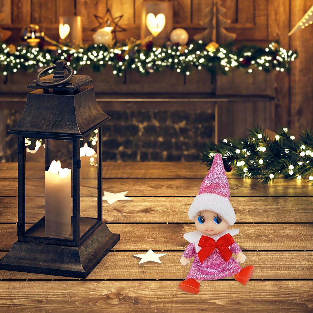 4 Pcs Christmas Baby Elf Doll Christmas Tiny Elf Doll Christmas Mini Elf Baby Doll Toys Baby Elves
