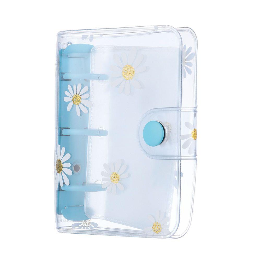 Mini Daisy Flower Diary Book 3-hole Rings Binder Loose-leaf Refill Notebook Cover Inner Pages