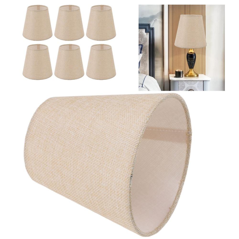 6PCS Clip On Design Lamp Cover 5.1 inch Height Small Lamp Shades Modern Lampshade Indoor Lamp