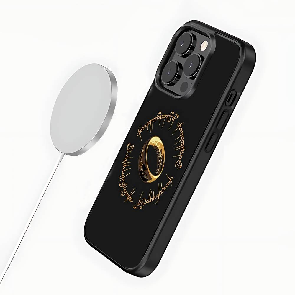 Чехол для телефона L-Властелин К-Колец Карта Для iPhone 17,16,15,14,13,12,11,Pro,Max,Plus,Mini,SE4,E Магнитный Magsafe Беспроводная Зарядка