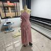 Womens Elegant Sweet Ruffle Halter Long Dress Slim Fit Party Wear