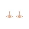 Women's Mini Bath Relief Pink Gold Earrings 62020025 G120