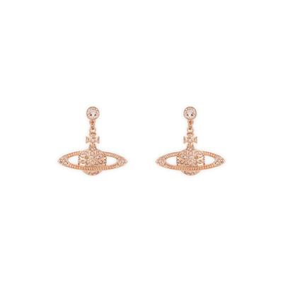 Женские мини-серьги-подвески Relief из розового золота 62020025 G120