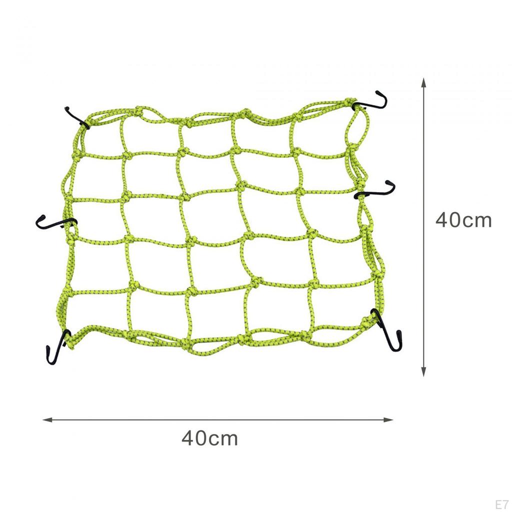 40cmx40cm Luggage Thicken Netting with Metal Hooks Motorcycle Accessories Cargo Net