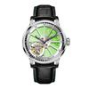 HAOFA Hollow 7 Manual Diamond Gift Men's Watch, Двусторонний турбийон, турбийон o'clock, Подзавод, Механические, Циферблат, Стильные, Джентльменские, Популярные,