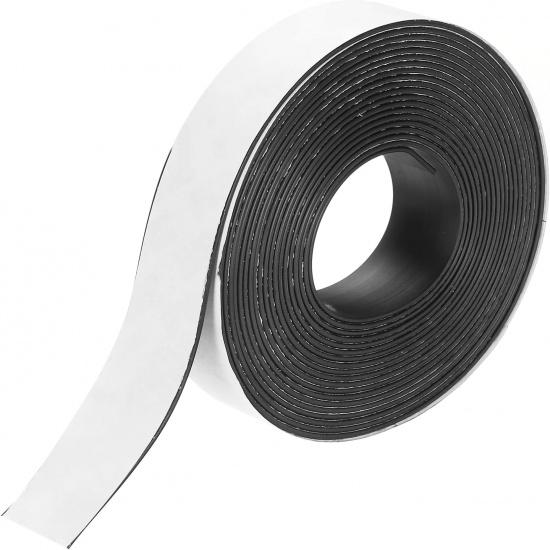 MECCANIXITY Магнитная лента 16,4 фута x 3/8" Ширина x 1/16" Толщина Магнитная лента Наклейки Самоклеящиеся для Белых досок Холодильника и DIY