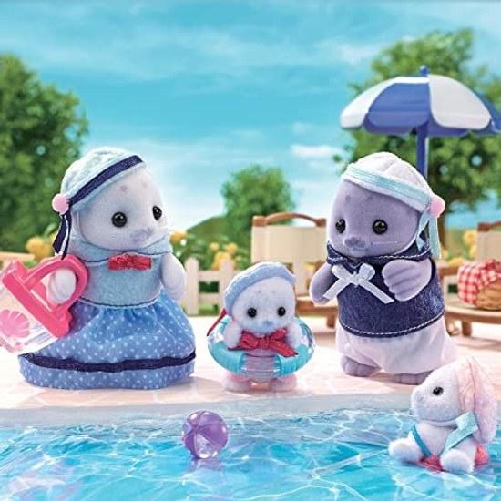 EPOCH Sylvanian Families Doll Seal Family FS-51 ST Mark Certified 3 years older Toy Dollhouse