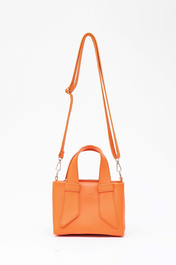 Women's Stylish and Useful Shoulder Bag Black Shk60 Artificial Leather Single Compartment Double Handle Hand and Cross Shoulder Bag L:14W:21W:8 Cm