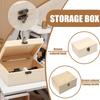 1-Pack Unfinished Unpainted Wooden Box With Hinged Lid For Crafts DIY Storage Jewelry Plain Box
