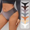 Lingerie Ice Silk Seamless Adhesive Underwear Sexy Underwear T Pantys Women's Underwear Plus Size Triangle Women Panties