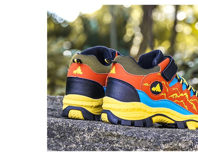 Детские спортивные кроссовки с высоким верхом, обувь для походов, путешествий и зимние ботинки больших размеров, с металлическими когтями