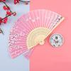 Китайский складной веер в древнем стиле для ханьфу, ципао, танцев - Портативный летний веер для женщин, детей, студентов