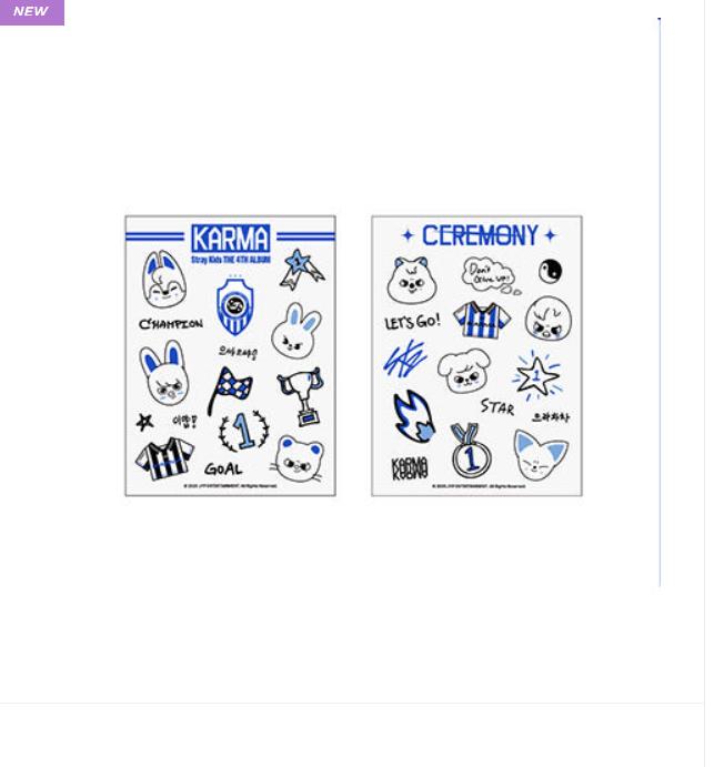 Stray Kids 2025 KARMA Tattoo Stickers – Official Popup MD