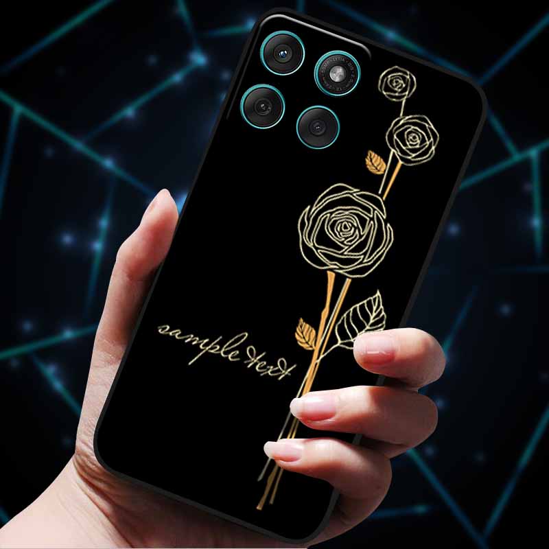 For Motorola Edge 60 Fusion Case 60Stylus 3D Flowers Emboss Phone Cases for Moto Edge 60 PRO Stylus Back Soft Silicone Bumper