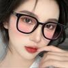 МОДНЫЕ Румянистые очки в черной оправе, прозрачные женские солнцезащитные очки, модные мужские очки