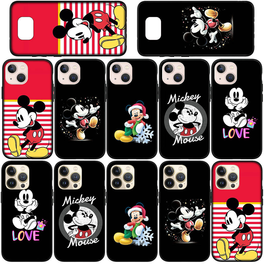 Чехол для телефона для iPhone 17 16 15 Xiaomi Poco F8 F7 F6 X7 X6 M8 C85 C75 C71 Redmi Note 14 13 12 11 Pro Max A3 A4 14C 13C 15C Микки Маус Мультяшный Чехол
