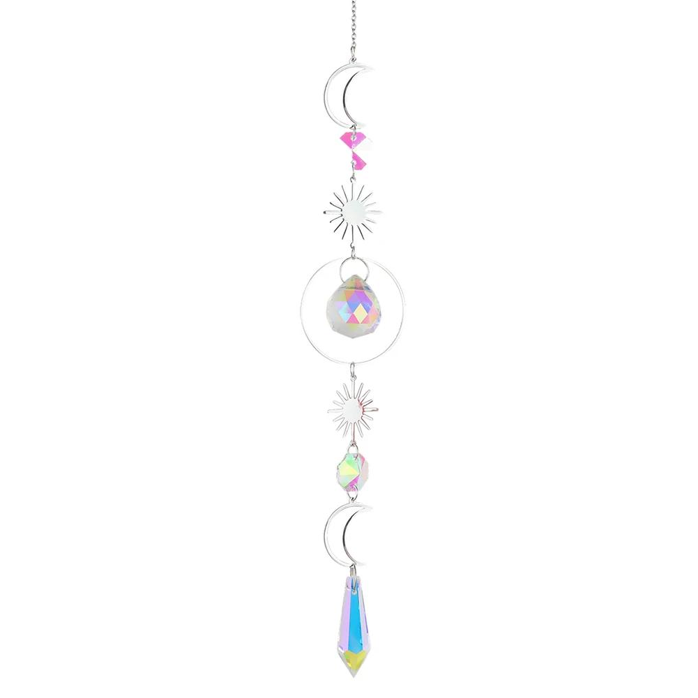 Crystal Wind Chime Wind Chimes Outdoor Ornament Handmade Hanging Suncatcher with AB Coating Home Decor Gifts for Window Car