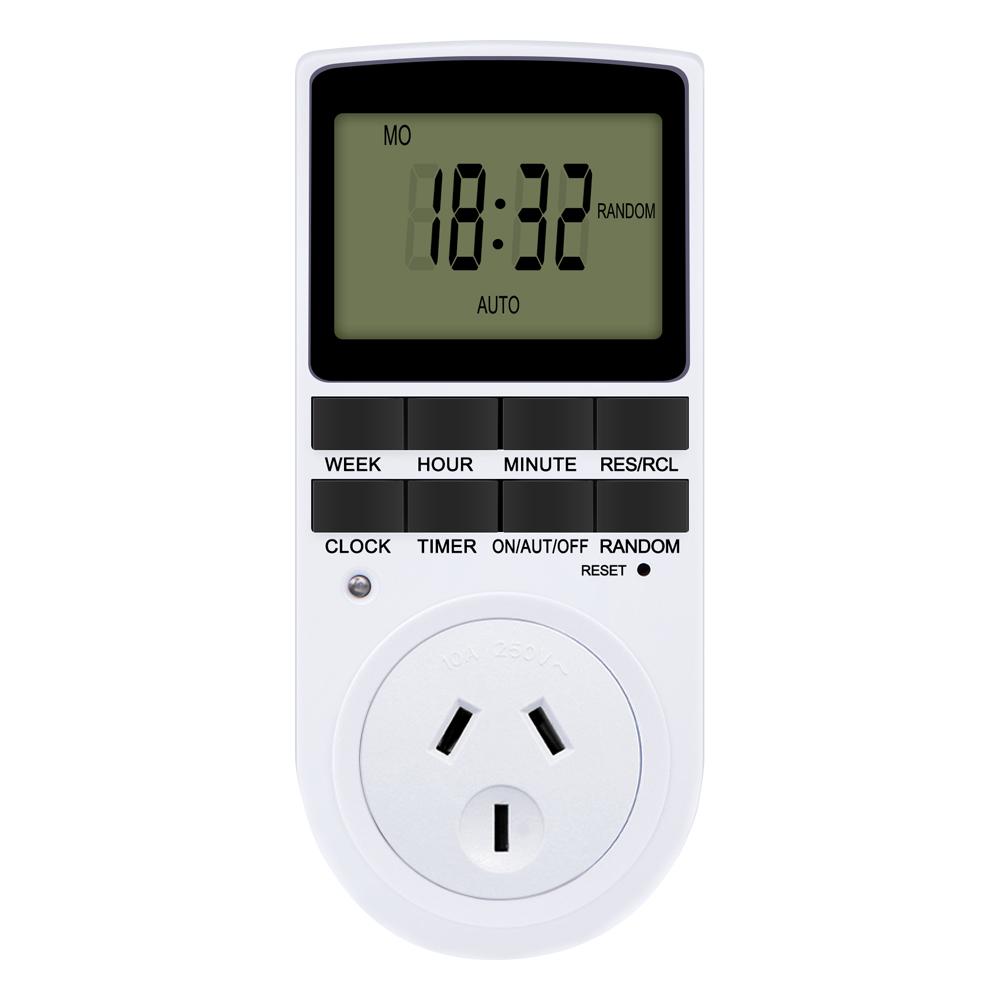 Electronic Timer Socket LCD Digital Timer Switch EU FR US UK AU Plug Timers 7Day 12/24 Hour Programmable Control Timing Outlet