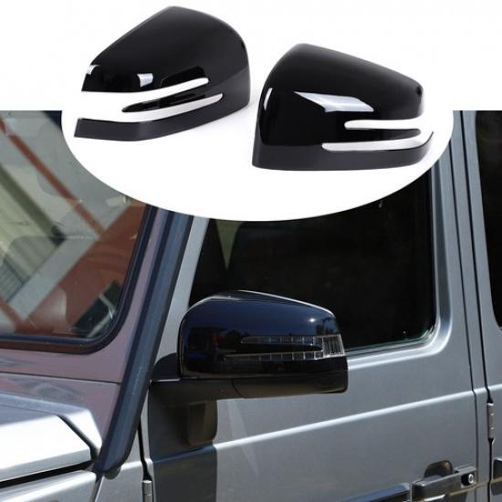 Глянцевая черная накладка на боковое зеркало заднего вида для Mercedes-Benz G-Class 2004-19 GLE ML US