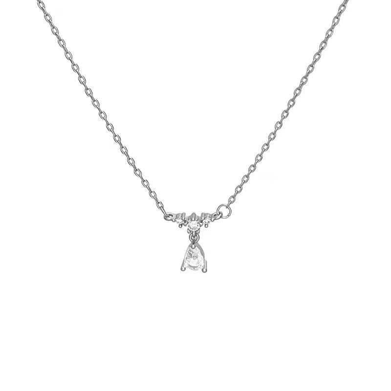 Ожерелье с каплями воды Женское легкое роскошное нишевое дизайнерское чувство темперамента Повседневная цепочка для ключей на работу