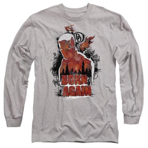 Daredevil Unisex Adult Born Again Graffiti Heather Long-Sleeved T-Shirt