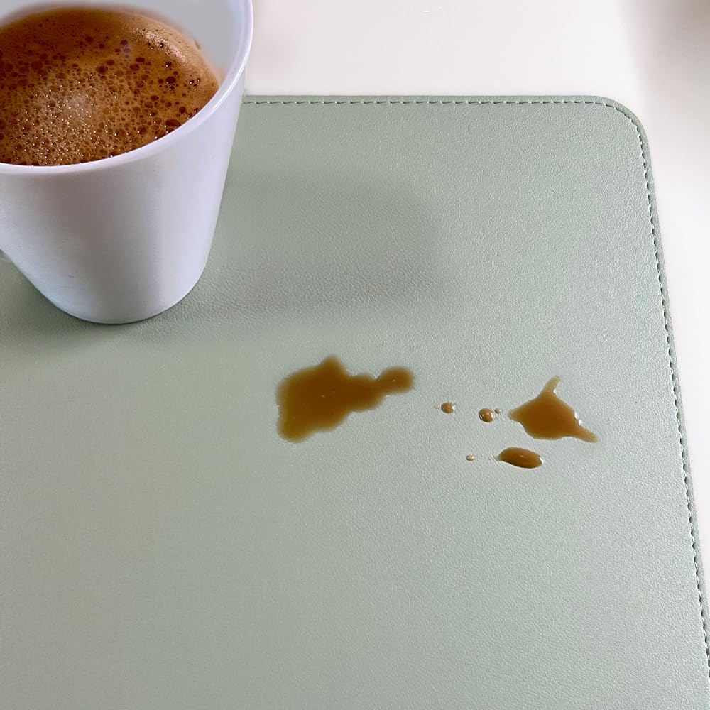 Двусторонний коврик для мыши из натуральной кожи премиум-класса EGRET Simple Stylish Cute Pink Light Двусторонний (тусклый и розовый)